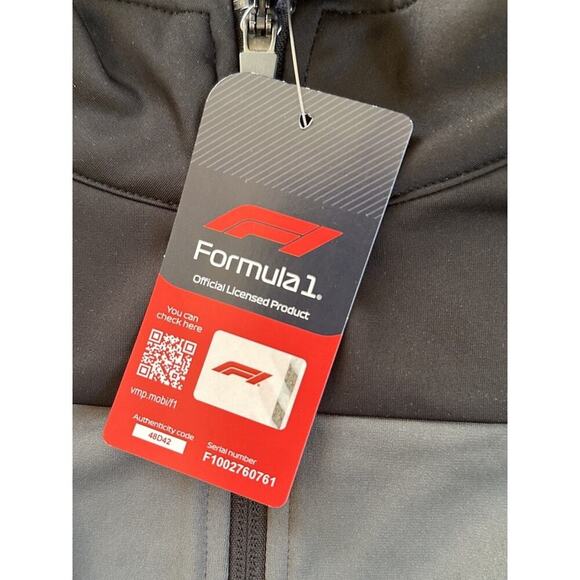 NEW Formula 1 Tech Stacked Full Zip Jacket Size 3XL Men’s Black Gray - Picture 6 of 10